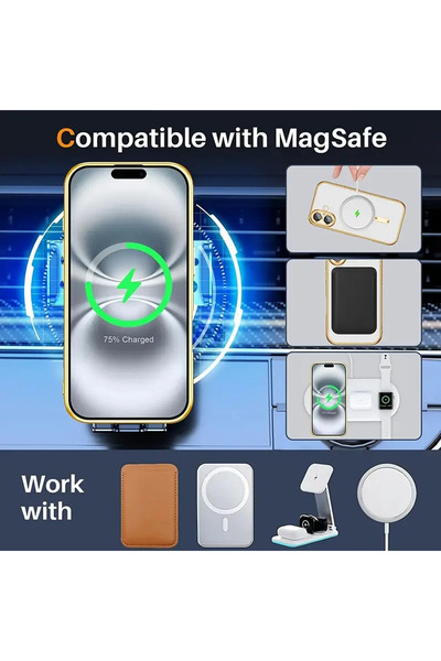 Fibaks iPhone 17 Pro Max Kılıf Taşlı Kamera Lens Korumalı Magsafe Şarj Kilifi Şeffaf Renkli Yumuşak Kapak