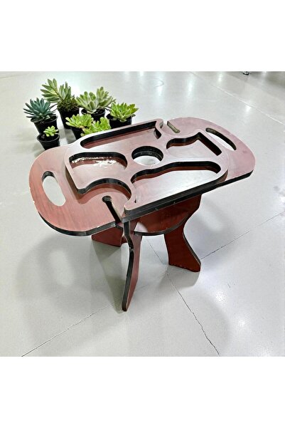 golden team Custom Wood Table _ Burnt Brown