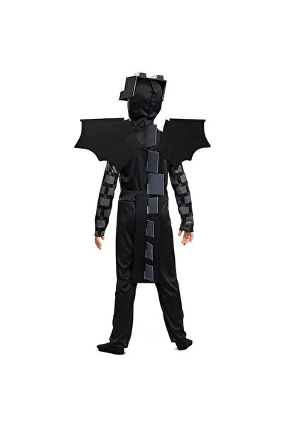 Funny Party Shop Παιδική στολή Minecraft με κράνος, μαύρη, 6-8 ετών