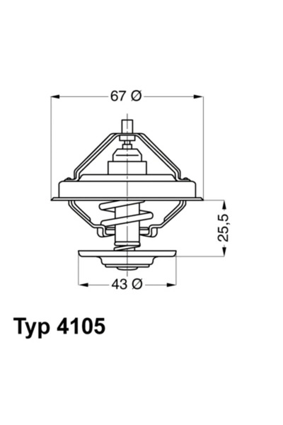 BorgWarner (Wahler) Termostat Lichid Racire Mercedes-Benz Actros MP2 / MP3/Ax...