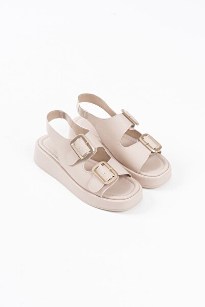 TRENDELLA Shery Beige Skin Sandals