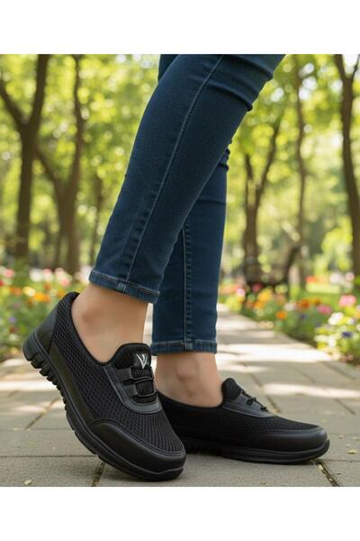 KANTEX Ortopedik Fileli Spor Ayakkabı Anne Ayakkabı Günlük Ayakkabı Kadın Babet