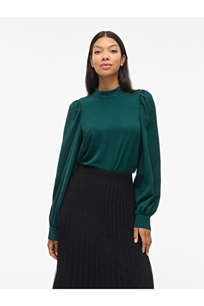 VILA Oberteil mit langen Ärmeln VIPALLAS Stehkragen