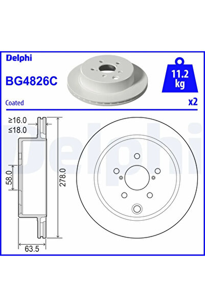 DELPHİ Disc Frana Subaru Forester