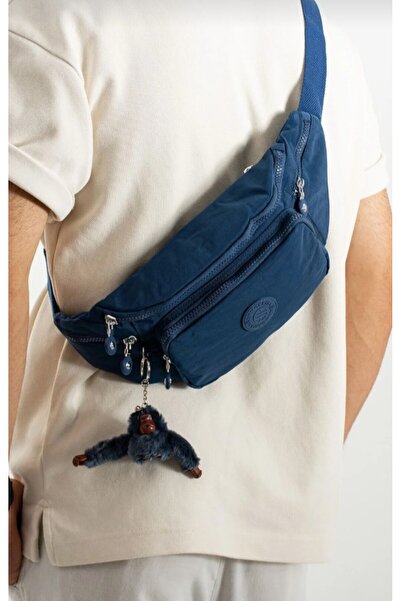 eflanmoda Geantă unisex pentru umăr și talie din țesătură șifonată Sanmorris