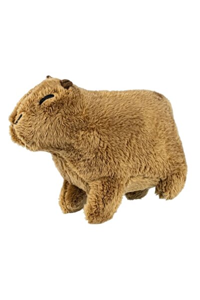 OEM Capybara, Plush Toy, Kids Mascot, Brown, Cotton, 18 cm