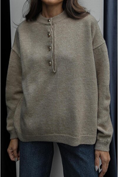 Havoş Mink Buttoned Sweater