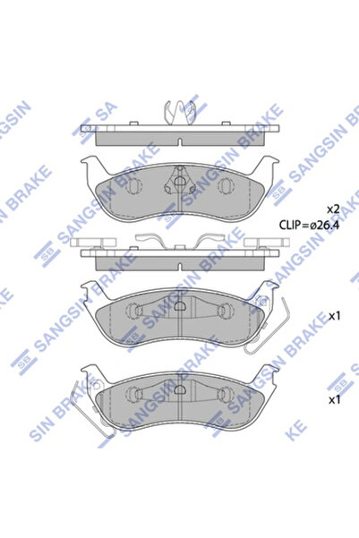 Hİ-Q Set Placute Frana Frana Disc Lincoln Town Car 3