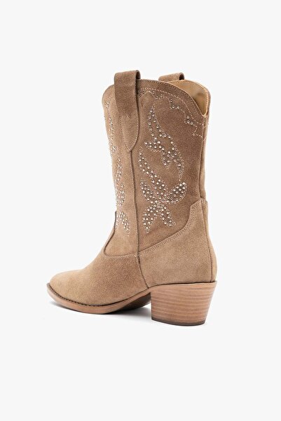 Louis Cardy Aria Yağ Yeşili Süet Deri Kadın Bot