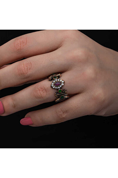 Skygo Gümüş Ayarlanabilen Otantik Mekik Kadın Yüzük