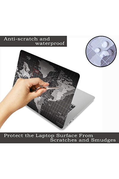 Today Idea ملصق كمبيوتر محمول لخريطة العالم الرائعة