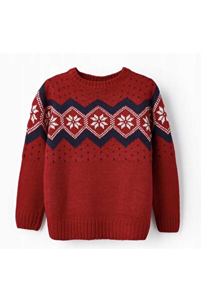 Zippy Knitted sweater with jacquard pattern