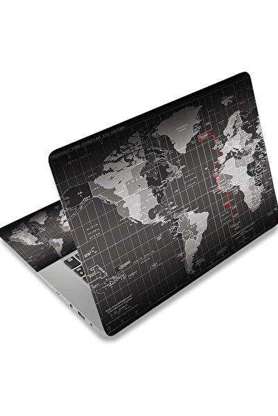 Today Idea ملصق كمبيوتر محمول لخريطة العالم الرائعة