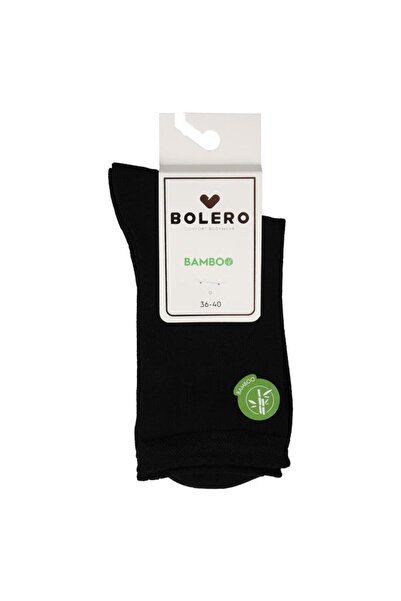 Bolero Women's Premium Stitch-Free Bamboo Socks Black