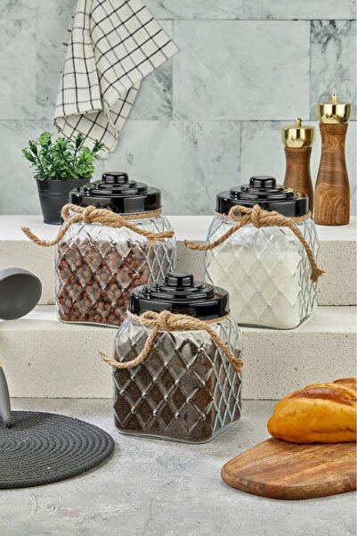 Cooker Nostalji 20 Cm 2.5 Lt Cam Kavanoz Vakum Kapaklı Erzak Bakliyat Detarjan Kavonuzu