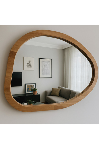 arykanda ASİMETRİK AHŞAP AYNA