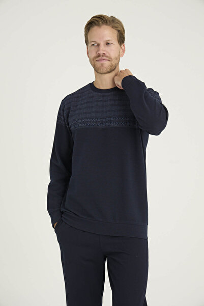 KLY Erkek O.Yaka Kol Paça Ribana Pijama Takımı Şık Tasarım Kalın Kumaş