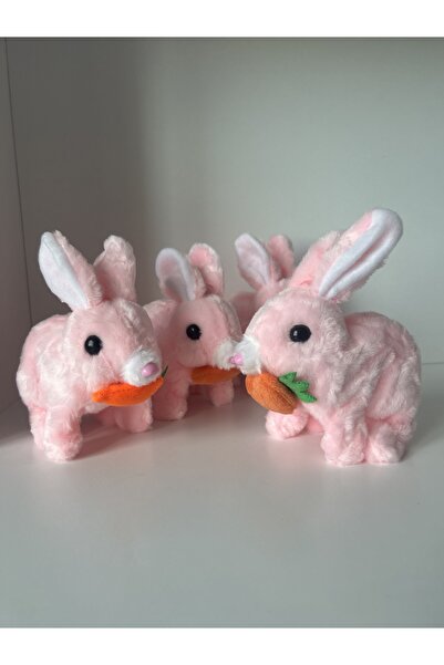 GenelTedarik Zıplayan Işıklı Sesli Pembe Tavşan