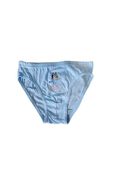 bluey Set of 3 pairs of boys' panties, blue, 100% cotton, Happy,