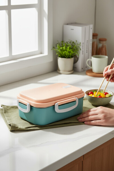 Russet Τυρκουάζ AURA Σετ 2 Ανοξείδωτων Μπολ Τροφοδοσίας 150 ml + 300 ml Αδιάβ...