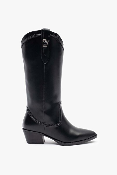 Louis Cardy Pamira Black Leather Women's Boots