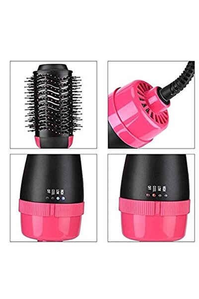 ONE STEP Electric Ion Blow Dryer Brush 1000W Hot Air Styler Volumizer Straightener Black