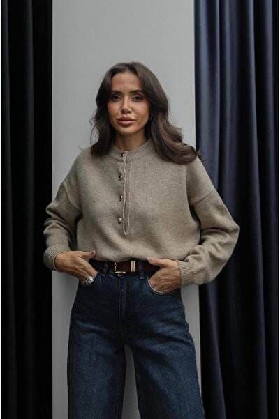 Havoş Mink Buttoned Sweater