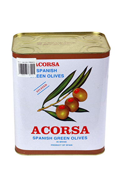 Acrosa Stuffed Green Olives, #281, 5 kg