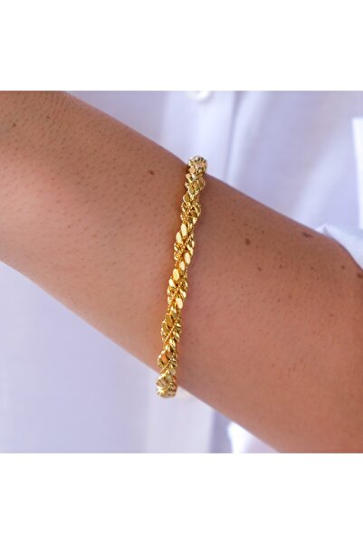 FerizZ Altın Kaplama Hint Model Burma Bilezik BLZ-3127