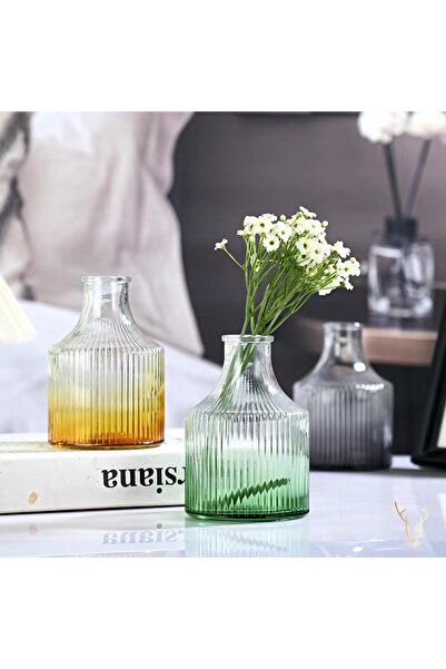 Ada Crafts Γυάλινο βάζο Tomurcuk Sarı - 13 εκ.