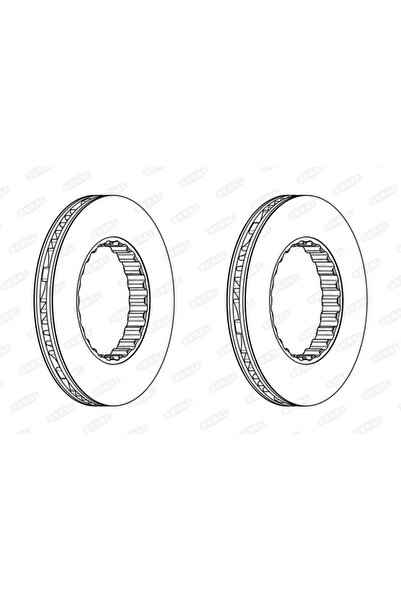 BERAL Дискови спирачки Renault Trucks D Volvo Fh/Fm