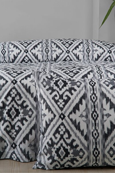 argehome Rug Gri Ranforce Pamuklu Tek Kişilik Nevresim Seti