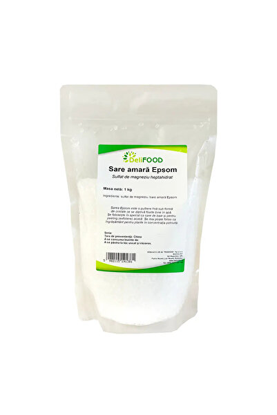 Delifood Epsom Salt (Magnesium Sulfate) 1 kg -