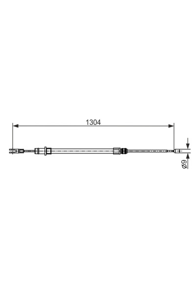 Bosch Porsche 911 Parking Brake Cable