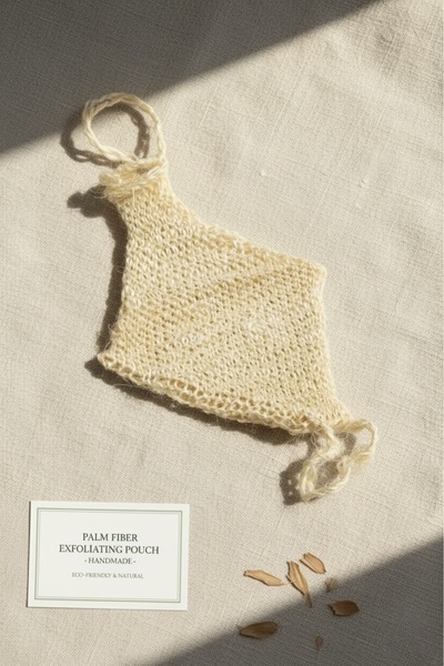 Bursa Home Sisal El Örgüsü Palmiye Lif Kese %100 Natural