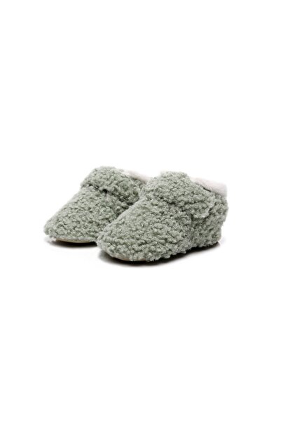 BebeNou Fur-Lined Green Booties for Boys chxh00271-2-va1