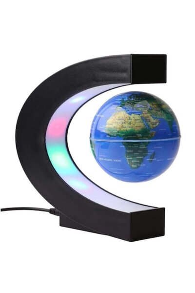 OEM Lampă decorativă LED Glob Terra cu levitație magnetică, diametru 85 mm, î...