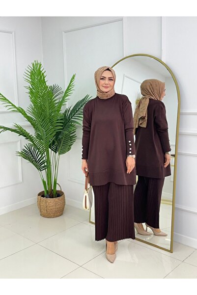 Valens Butik Πλισέ παντελόνι και τουνίκ Σετ Τουρκικής Μουσουλμανικής Ρούχας Διπλό Χαφσά