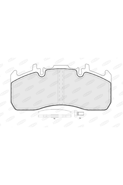 BERAL Комплект спирачни накладки за дискови спирачки Renault Trucks Midlum Vo...