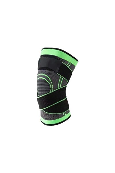OEM Set of 2 medical knee braces with elastic straps, Size S, Breathable compression knee bandage, Green
