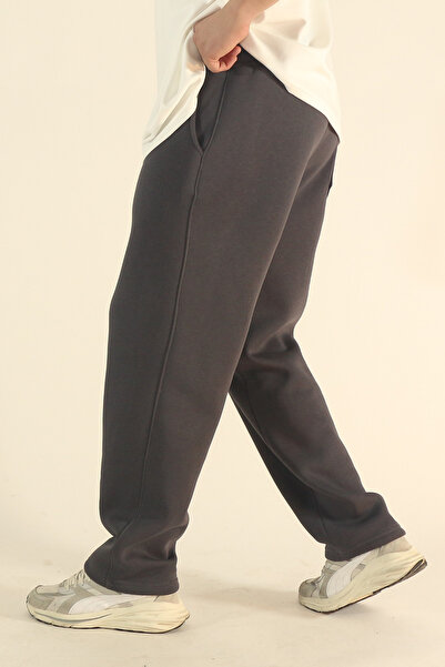 INFLUYENTE Ανδρικό φαρδύ χειμερινό βαμβακερό ύφασμα με φαρδιά πόδια