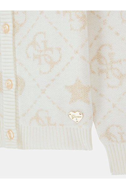Guess Yarn Girls' Wool Blend Knitwear Cardigan