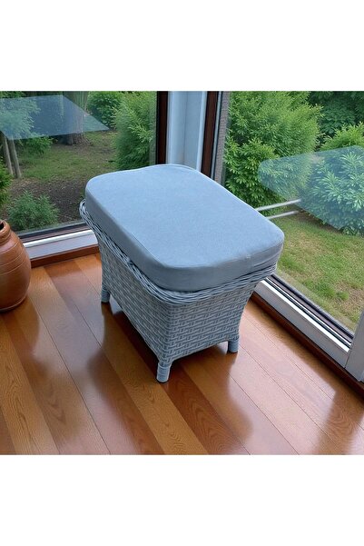 MY WORLD GARDEN DİKDÖRTGEN RATTAN ÖRGÜ PUF