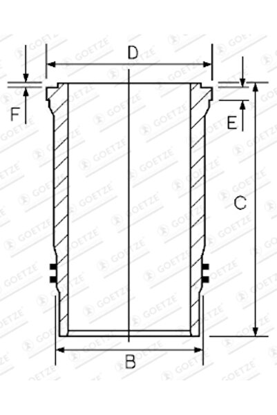 GOETZE ENGINE Camasa Cilindru Fuso (Mitsubishi) F-Series Model 2 Mercedes-Ben...