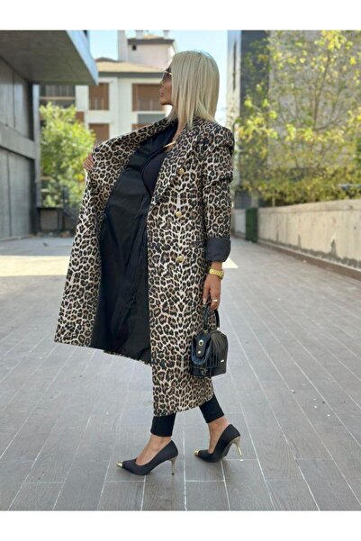 Robin 99484 Leopar Yün Efekti Kaban Leo