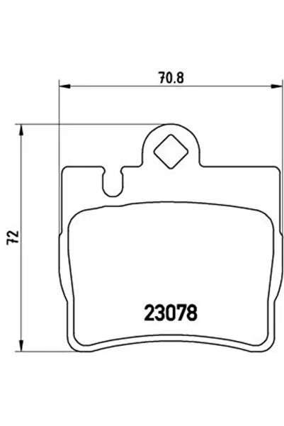 Brembo Комплект спирачни накладки за дискови спирачки Mercedes-Benz S-класа