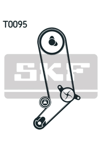 SKF Set Pompa Apa + Curea Dintata Vw California T4 Camper/Transporter T4 Bus/...