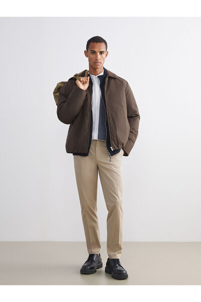 LC Waikiki Peak Yeni Sezon Rahat Kalıp Gömlek Yaka Erkek Mont