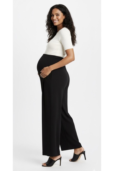 Motherway Bol Paça Şık Kumaş Pantolon