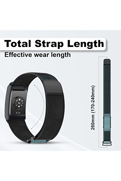 Generic Nylon Replacement Band Compatible with Amazfit Helio Strap - Breathable Adjustable Sport Wristb